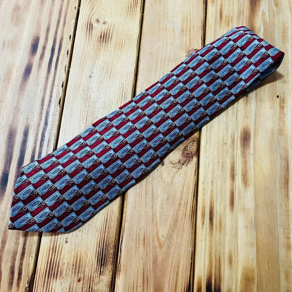 Zionetti 100% Italian Silk Geometric Print Tie